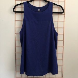 Indigo Split-Back Workout Tank